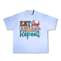Grape Ice eat sleep baseball repeat Urban Heavy Tee - HRA Design Shop