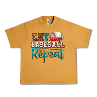 Peanut Butter eat sleep baseball repeat Urban Heavy Tee - HRA Design Shop