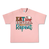 Salmon eat sleep baseball repeat Urban Heavy Tee - HRA Design Shop
