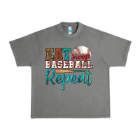 Eat Sleep Baseball Repeat Urban Heavy Tee | Teevron