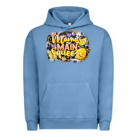 Pigment Pebble Blue Mama's main squeeze Urban Hoodie - NancyCooperArtShop