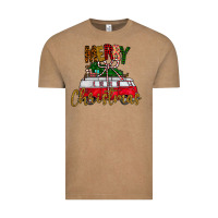 Vintage Coffee merry christmas Vintage Tee - CowhideDigitalArt