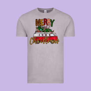 Merry Christmas Vintage Tee Designed By Cowhidedigitalart