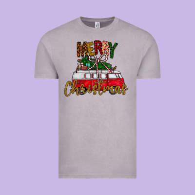 Merry Christmas Vintage Tee Designed By Cowhidedigitalart