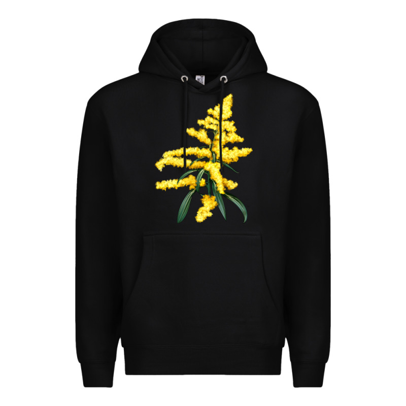 Botanical Goldenrod Premium Hoodie by LillyAllenDesigns | Teevron