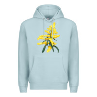 Blue Mist Botanical Goldenrod Premium Hoodie - LillyAllenDesigns