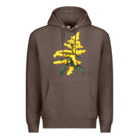 Coffee Botanical Goldenrod Premium Hoodie - LillyAllenDesigns