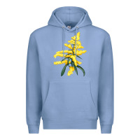 Colony Blue Botanical Goldenrod Premium Hoodie - LillyAllenDesigns