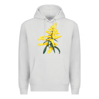 Dove Grey Botanical Goldenrod Premium Hoodie - LillyAllenDesigns