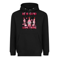 Black dear cupid just bring something strong Heavyweight Hoodie - MaliasSmallBusiness