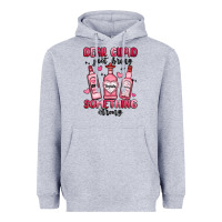 Heather Grey dear cupid just bring something strong Heavyweight Hoodie - MaliasSmallBusiness