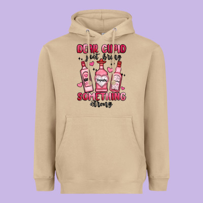 Dear Cupid Just Bring Something Strong Heavyweight Hoodie Designed By Maliassmallbusiness
