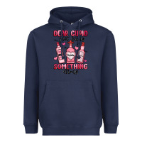Navy dear cupid just bring something strong Heavyweight Hoodie - MaliasSmallBusiness