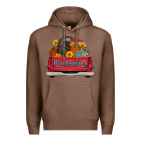 Chestnut thanksgiving truck turkey pumpkin Premium Hoodie - AdoDesignShop