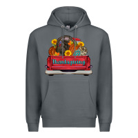 Rock thanksgiving truck turkey pumpkin Premium Hoodie - AdoDesignShop