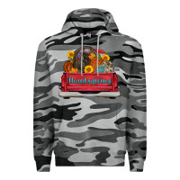 Slate Camo thanksgiving truck turkey pumpkin Premium Hoodie - AdoDesignShop