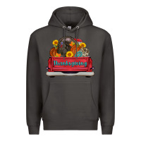 Smoke thanksgiving truck turkey pumpkin Premium Hoodie - AdoDesignShop