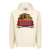 Tofu thanksgiving truck turkey pumpkin Premium Hoodie - AdoDesignShop