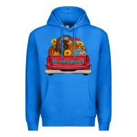 True Royal thanksgiving truck turkey pumpkin Premium Hoodie - AdoDesignShop