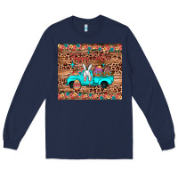 Navy happy easter truck Long Sleeve Tee - JahusDesignShop