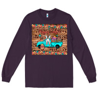 Plum happy easter truck Long Sleeve Tee - JahusDesignShop