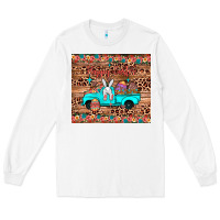 White happy easter truck Long Sleeve Tee - JahusDesignShop