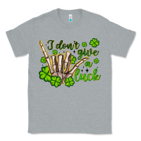 Heather Grey i don t give a luck Classic Tee - Artiststas