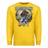 Lemon mamas boy western cowboy boots cactus Premium Sweatshirt - NancyCooperArtShop