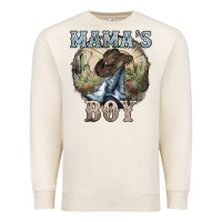 Sandshell mamas boy western cowboy boots cactus Premium Sweatshirt - NancyCooperArtShop