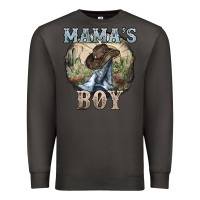 Smoke mamas boy western cowboy boots cactus Premium Sweatshirt - NancyCooperArtShop
