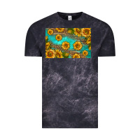 Cloud Black western sunflowers skinny metal can holder Vintage Tee - HRA Design Shop