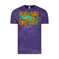 Cloud Purple western sunflowers skinny metal can holder Vintage Tee - HRA Design Shop