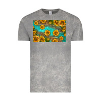 Cloud Rock western sunflowers skinny metal can holder Vintage Tee - HRA Design Shop