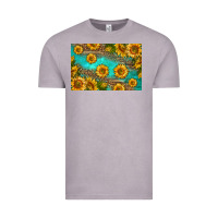 Vintage Zinc western sunflowers skinny metal can holder Vintage Tee - HRA Design Shop