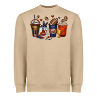 American Football Coffee Cups Heavyweight Sweatshirt | Teevron