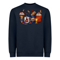 Navy american football coffee cups Heavyweight Sweatshirt - Zillion Design Studio
