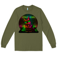 Army Green HOUSE CAT (Rainbow DJ Kitty) Long Sleeve Tee - Bettercallsaul