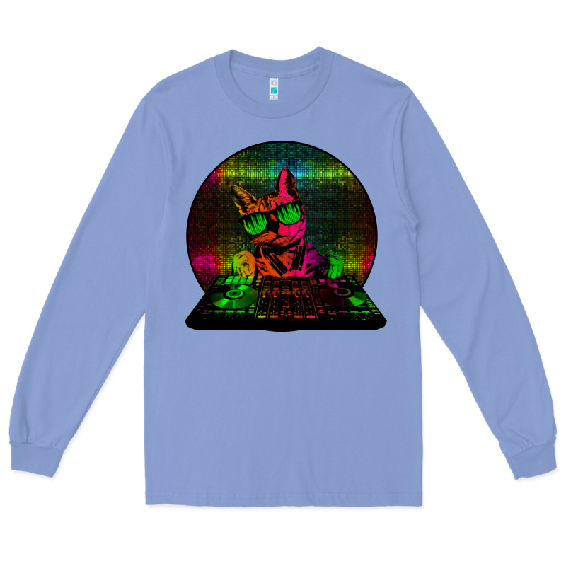 House Cat (rainbow Dj Kitty) Long Sleeve Tee by Bettercallsaul | Teevron