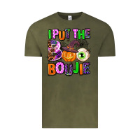 Vintage Olive Hallowen Boo Vintage Tee - AdoDesignShop