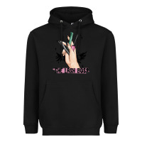 Black the lash boss Heavyweight Hoodie - MaliasSmallBusiness