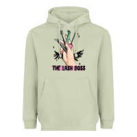 Matcha the lash boss Heavyweight Hoodie - MaliasSmallBusiness