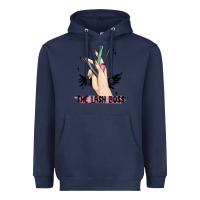 Navy the lash boss Heavyweight Hoodie - MaliasSmallBusiness