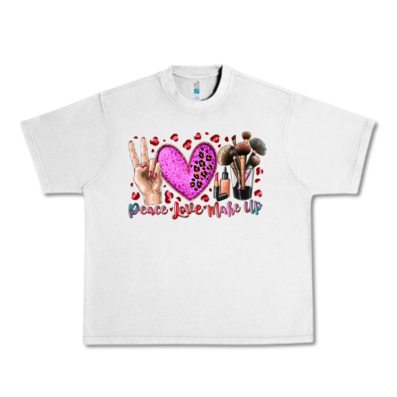 Peace Love Makeup Urban Heavy Tee by RacoonDesign | Teevron