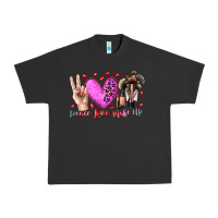 Pigment Black peace love makeup Urban Heavy Tee - RacoonDesign