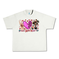 Pistachio peace love makeup Urban Heavy Tee - RacoonDesign