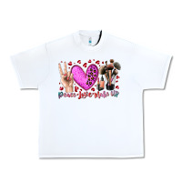 White peace love makeup Urban Heavy Tee - RacoonDesign
