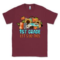 Burgundy 1 st grade let's do this Classic Tee - JahusDesignShop