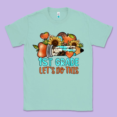 1 St Grade Let's Do This Classic Tee Designed By Jahusdesignshop