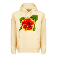 Pina Colada Hawaiian Hibiscus Flower Premium Hoodie - LillyAllenDesigns