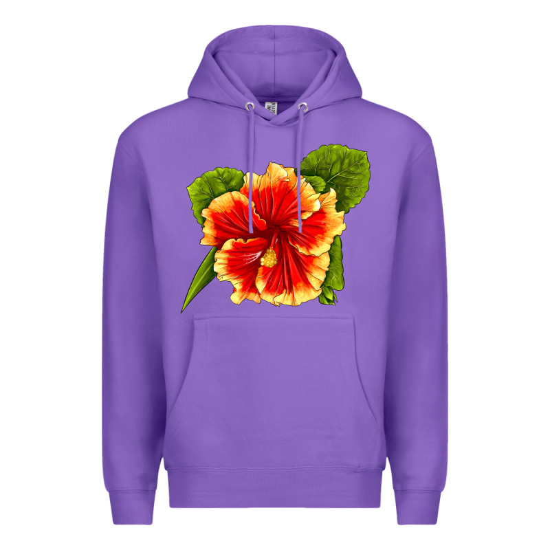 Hawaiian Hibiscus Flower Premium Hoodie by LillyAllenDesigns | Teevron
